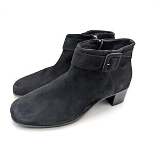 Munro Callie Water Resistant Ankle Bootie Women's Black Size US9.5N EU40